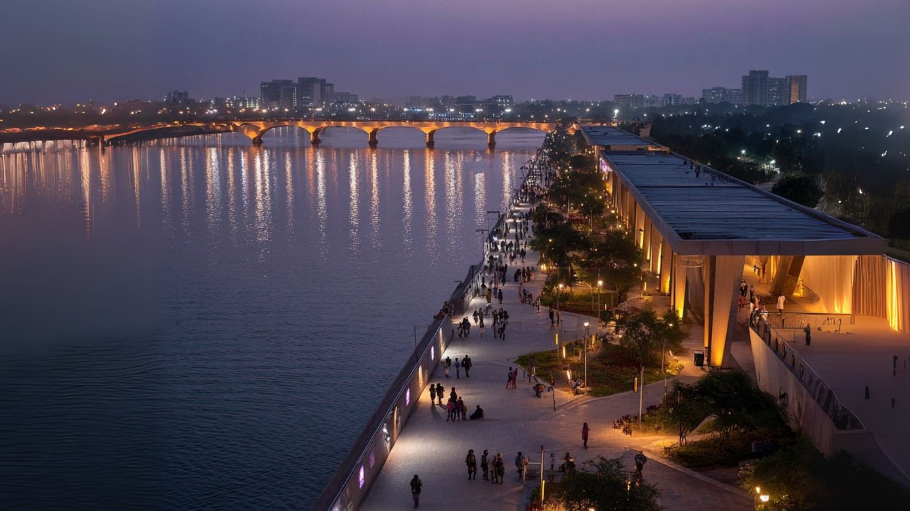 Sabarmati Riverfront walkway