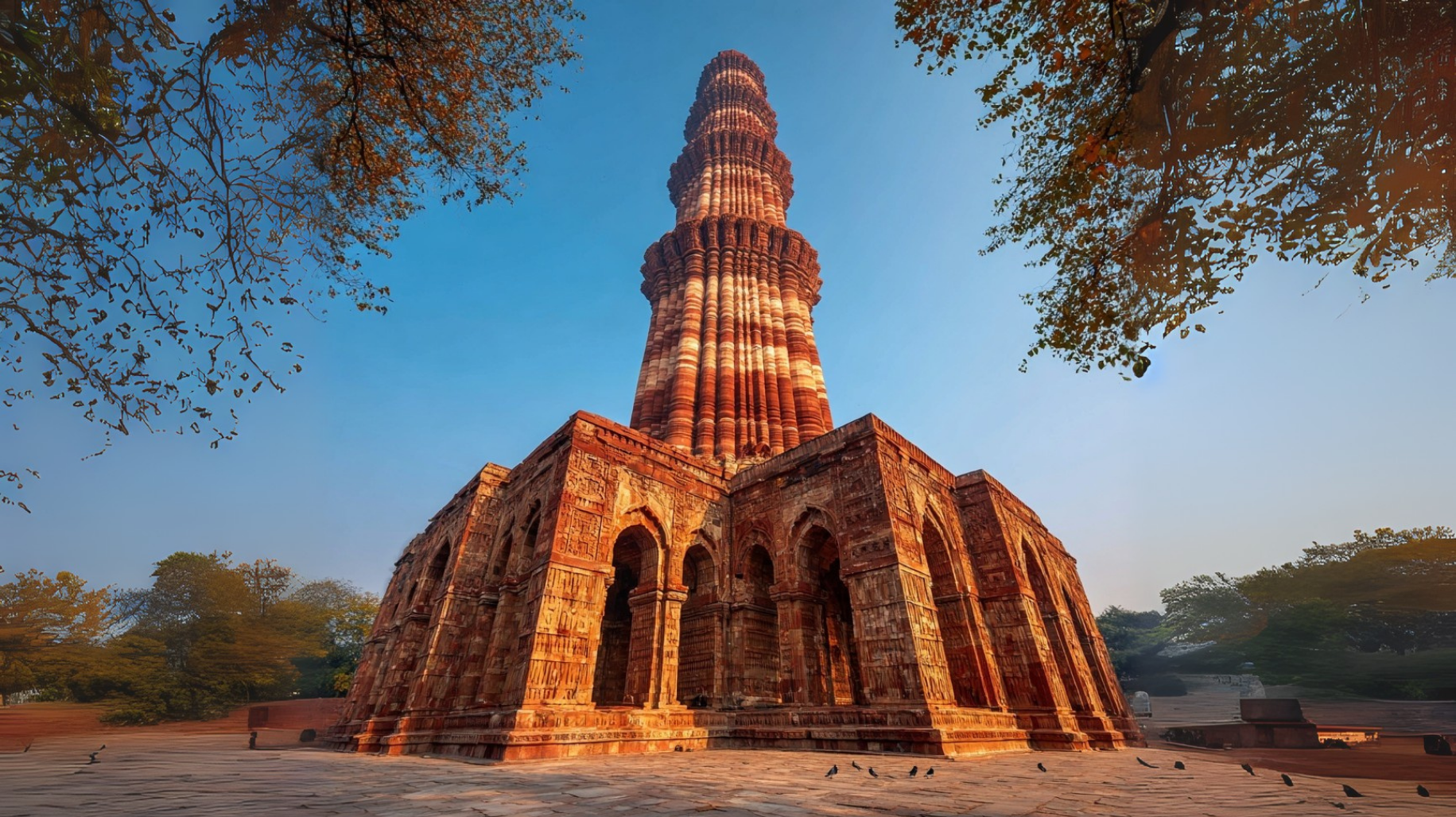 Qutub Minar complex and Humayun’s Tomb gardens
